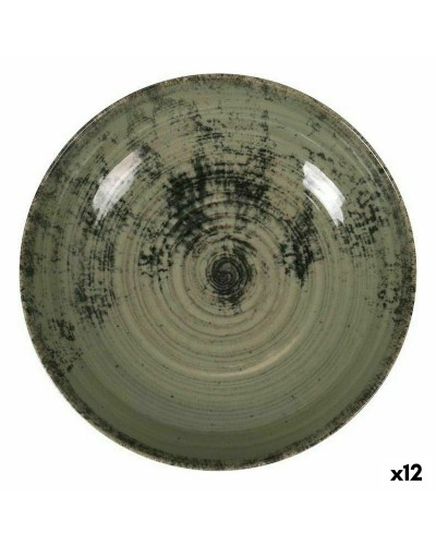 Assiette Creuse La Mediterránea Aspe, Vert, Ø 22,7 cm, 5 cm, Lot de 12

