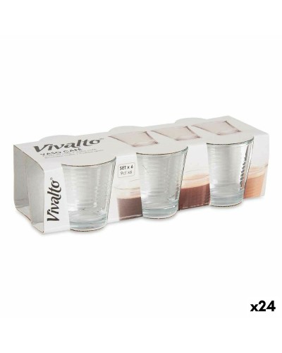 Glazenset Transparant Glas (90 ml) (24 Stuks)