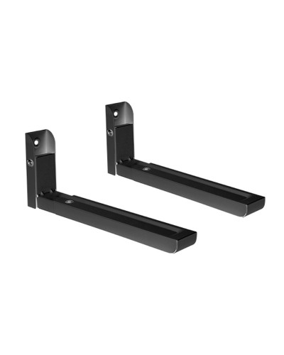 TM Electron Supporto Microonde Nero - 30Kg - Universale - Montaggio Facile
