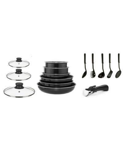 Juego de Ollas Arthur Martin 15 Piezas: Cacerolas y Sartenes Antiadherentes para Cocina Completa
