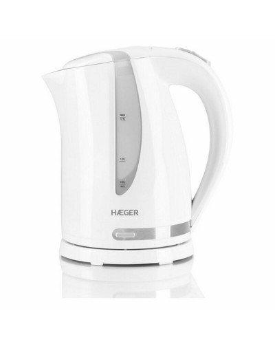 Hervidor Eléctrico Haeger Acero Inoxidable Blanco 1.7L 2200W - Rápido & Seguro
