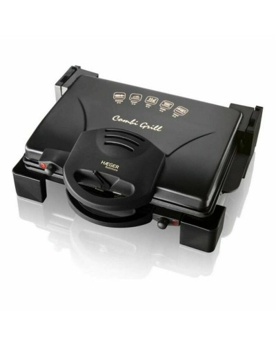 Grill Haeger GR-1900W da 1900 W in Nero e Acciaio Inossidabile