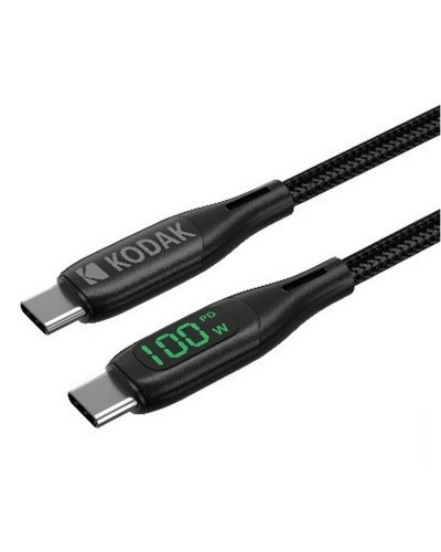 USB-C-kabel Kodak Zwart 1 m (1 Stuks)