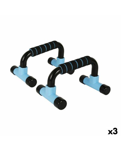 Push-up-standaard LongFit Sport Blauw Zwart (3 Stuks)
