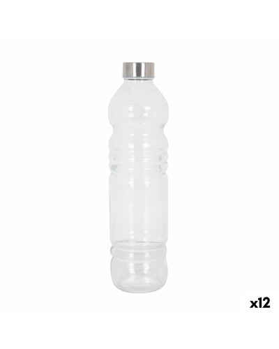 Bottiglia Anna Vetro 1L - Set 12 Bottiglie Riutilizzabili per Acqua
