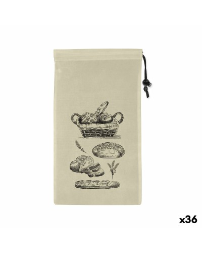 Set med återanvändningsbara livsmedelspåsar Quttin Bröd TNT (Non Woven) 2 Delar 25 x 45 cm (36 antal)