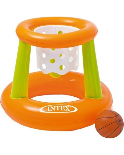 Intex Cestello Basket Gonfiabile Arancio Verde - Gioco Piscina 67x55cm
