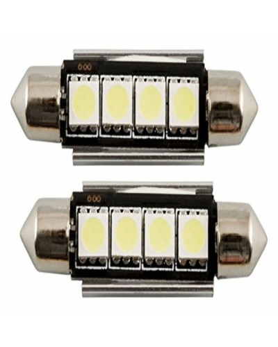 Bombilla LED Superlite para coche de 42 mm - Luz Blanca Brillante - Iluminación Interior y Matrícula
