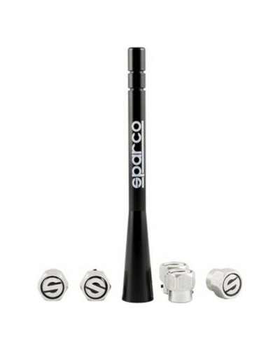 Sparco CS6 Autoantenne Schwarz - Kurz & Sportliches Design
