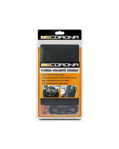 BC Corona Housse de Volant Noire - Universelle, Antidérapante, Confort Optimal
