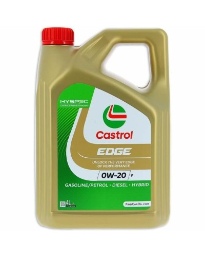 Castrol EDGE 0W20 4L: Aceite de Motor Gasolina, Diésel, Híbrido - Máxima Protección
