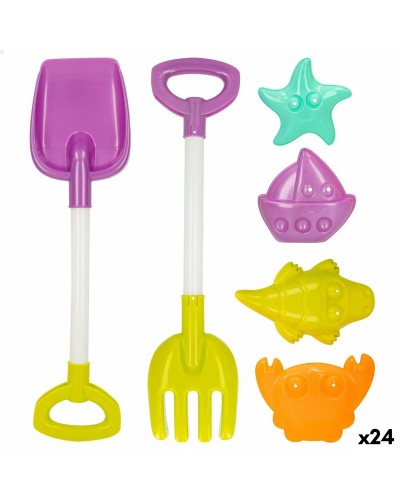 Strandspeelgoedset Colorbaby 39 cm (24 Stuks)