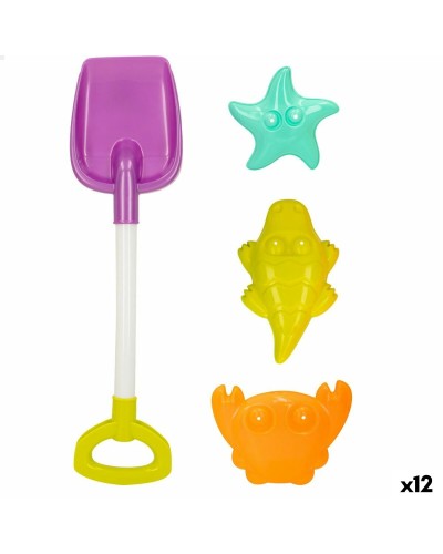 Set de jouets de plage Colorbaby 4 Pièces polypropylène (12 Unités)