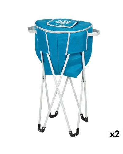 Aktive Kühlbox Tragbar Blau Faltbar 43x85x43cm - 2er Set
