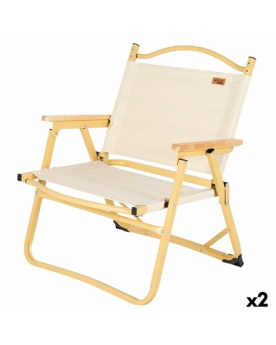 Hopfällbar campingstol Aktive Sabana 47 x 62 x 42 cm (2 antal)