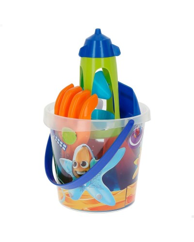 Strandleksaker set Colorbaby Mr Craby Ø 18 cm polypropen (16 antal)