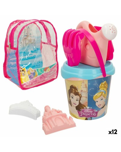 Ensemble de plage Princesses Disney : Seau, pelle & Co. - 18cm - 12 pièces

