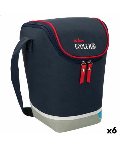 Aktive Borsa Termica Blu Marino - 19x29x19 cm - Porta Pranzo/Alimenti - Set 6 Unità
