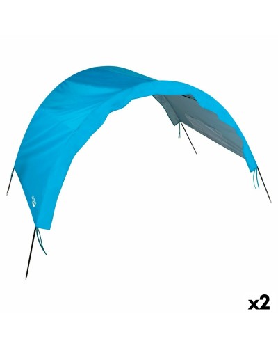 Aktive Beach Tent Blue Polyester 360cm - Portable Sun Shelter
