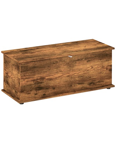  Panca Contenitore Capacità 120 kg per Camera da Letto e Ingresso, in Legno, 100x40x40 cm, Marrone