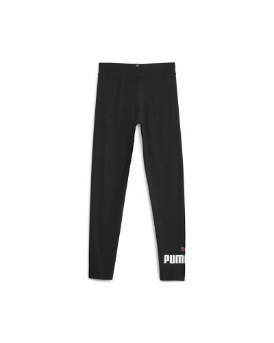 Puma Leggings de Sport Fille Ess Logo G Noir - Confortables & Élastiques
