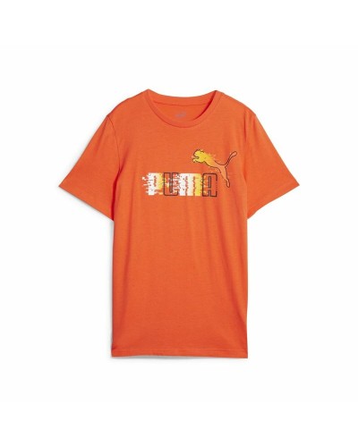 Puma Ess+ Futureverse: Maglia Bambino Maniche Corte Arancio
