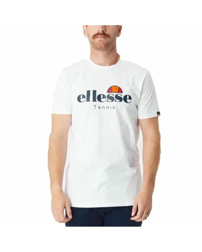 Ellesse T-shirt Homme Coupe Droite Manches Courtes Coton Sport Décontracté
