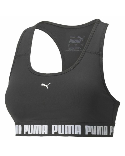 Sujetador Deportivo Puma Mid Impact Stro Negro - Soporte Medio Entrenamiento
