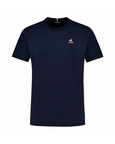 Uniseks T-Shirt met Korte Mouwen Le coq sportif Tri N°1 Sky Donkerblauw