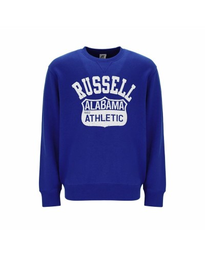 Russell Athletic Sweat Homme State Bleu - Col Rond Sportif Décontracté
