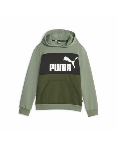 Träningsoverall barn Puma Ess Block Fl Grön