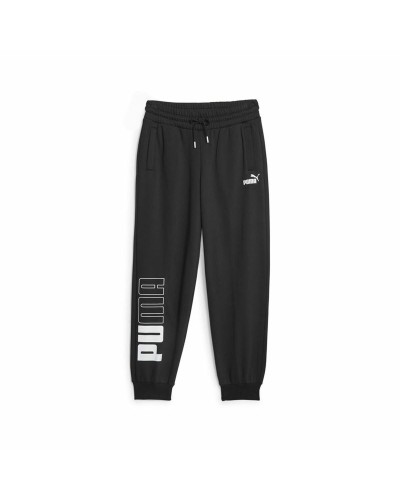 Pantalons de sport femme Puma Power Colorblock noirs - Entraînement et fitness
