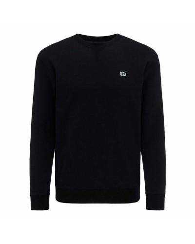 Lee Sweat-shirt Homme Plain Crew Noire - Coton Molletonné - Décontracté
