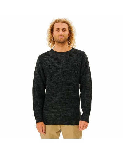 Rip Curl Tide Herren Sweatshirt Schwarz - Ohne Kapuze, Warme Baumwolle - Casual & Sport
