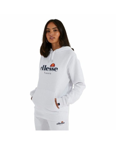 Ellesse Damen Fleecejacke Achsel Weiß mit Kapuze - Sport & Casual
