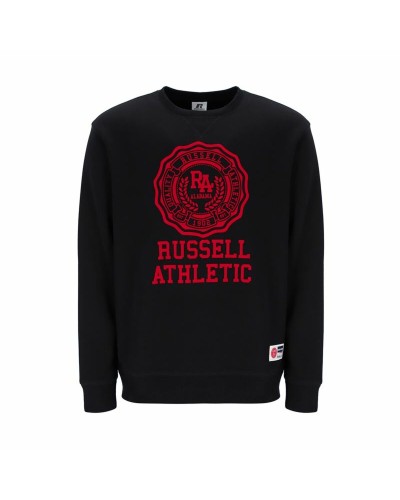 Herensweater zonder Capuchon Russell Athletic Ath Rose Zwart