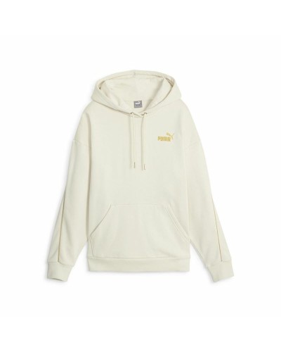 Dameshoodie Puma Ess+ Minimal Gold Beige