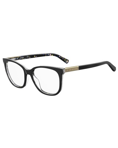 Love Moschino MOL564: Gafas de Mujer Negras, Montura Redonda Ø53
