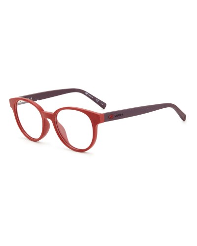 Missoni MMI-0109: Montura de Gafas Roja, Ø 48mm - Diseño Italiano
