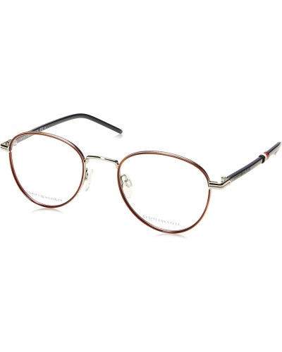 Tommy Hilfiger Men's Eyeglasses: Round Frame Ø 50mm - Style & Comfort
