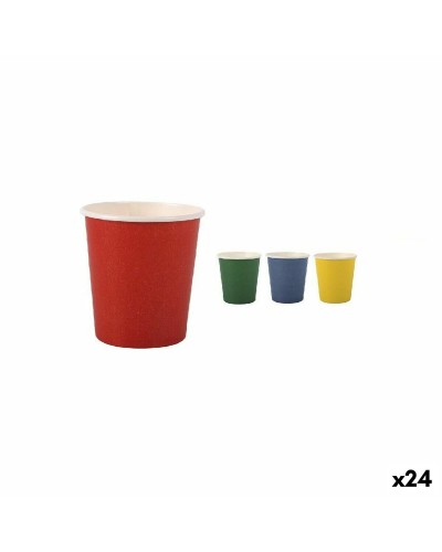 Glasset Algon Engångsanvändning Papp Multicolour 20 Delar 120 ml (24 antal)