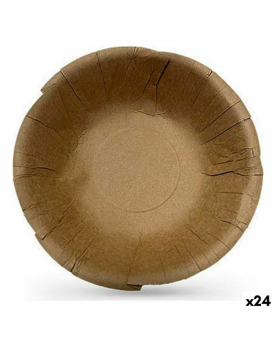 Set di Ciotole Ecologiche Algon in Carta Kraft - 6 Pezzi da 450 ml - Monouso per Catering, Insalate e Fast Food