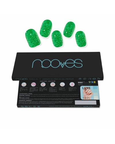 Gel Nail Foils Nooves Glitter green (20 antal)
