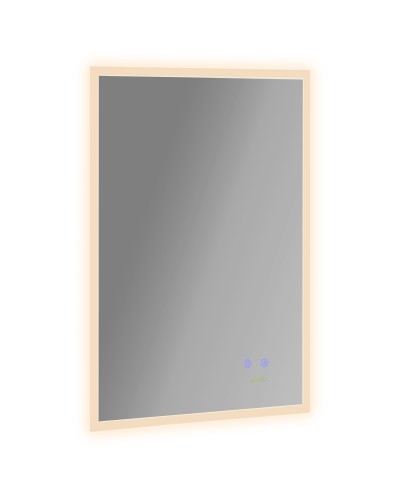 LED Bathroom Mirror with Anti-Fog and Touch Control, 70x50cm, Silver