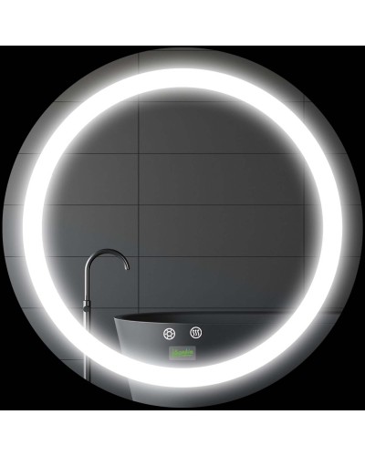  Specchio Bagno Rotondo con Luce LED Regolabile e Funzione Anti Appannamento, Ø50cm