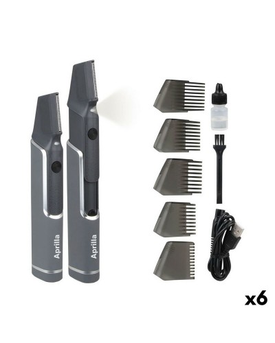 Aprilla Tondeuse à Cheveux Sans Fil 6000 RPM - Set 6 Pièces Professionnel
