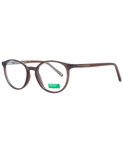 Benetton BEO1036: Gafas de Vista para Hombre, Montura Rectangular Negra, Calibre 50
