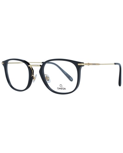 Omega OM5024 : Lunettes Homme Noires, Monture Rectangulaire - Taille 52
