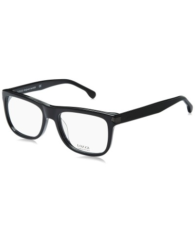 Lozza VL4122: Men's Black Eyeglasses, Rectangular Frame 51mm
