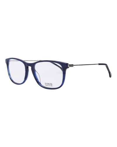 Lozza VL4147 Occhiali Uomo - Montatura Rettangolare Blu/Grigio 53mm
